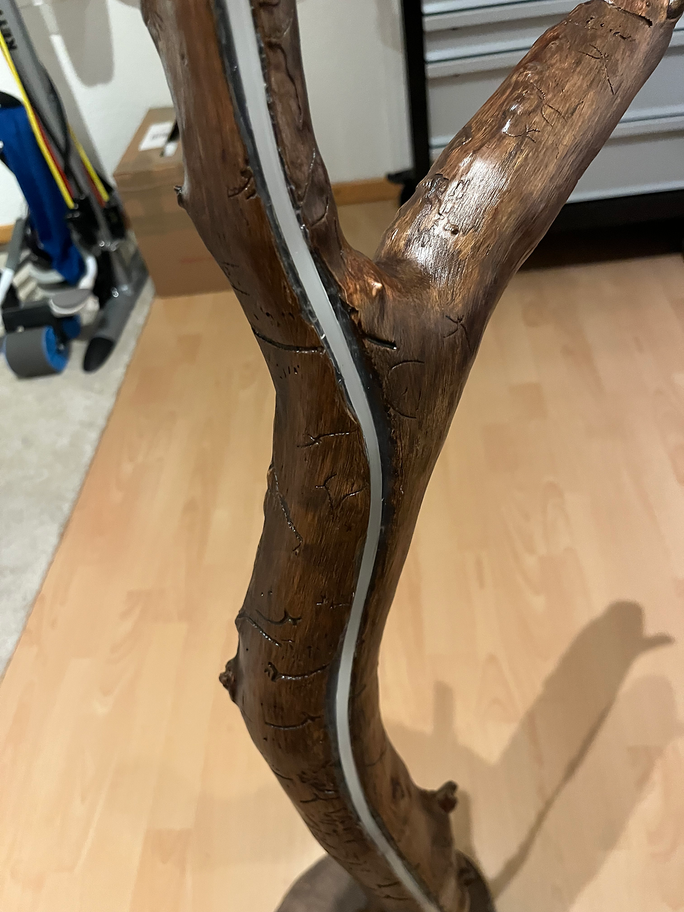 Miniaturbild: Naturholz Stehlampe 