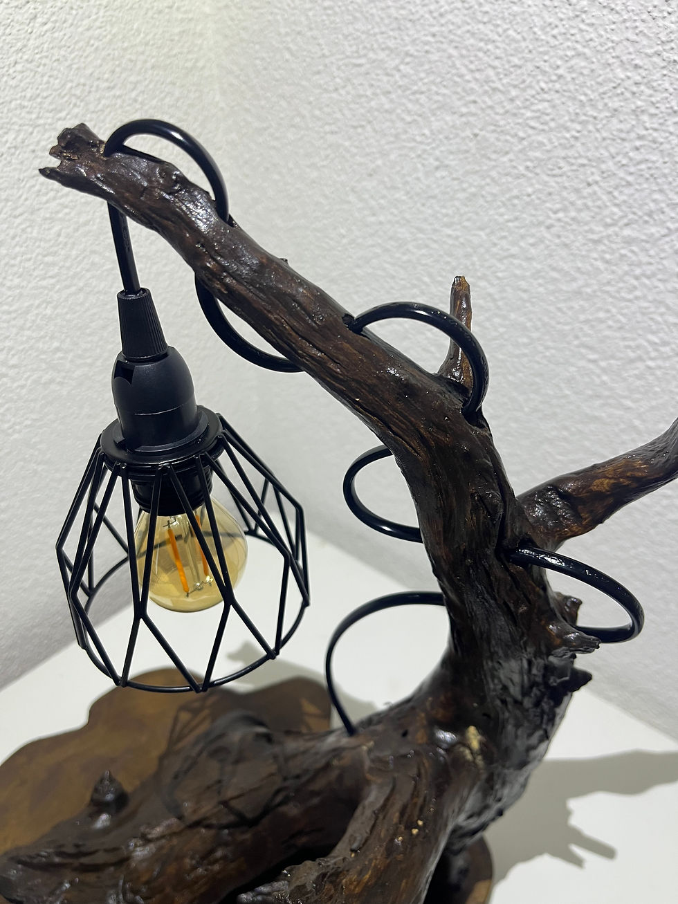 Miniaturbild: Naturholz Tischlampe 