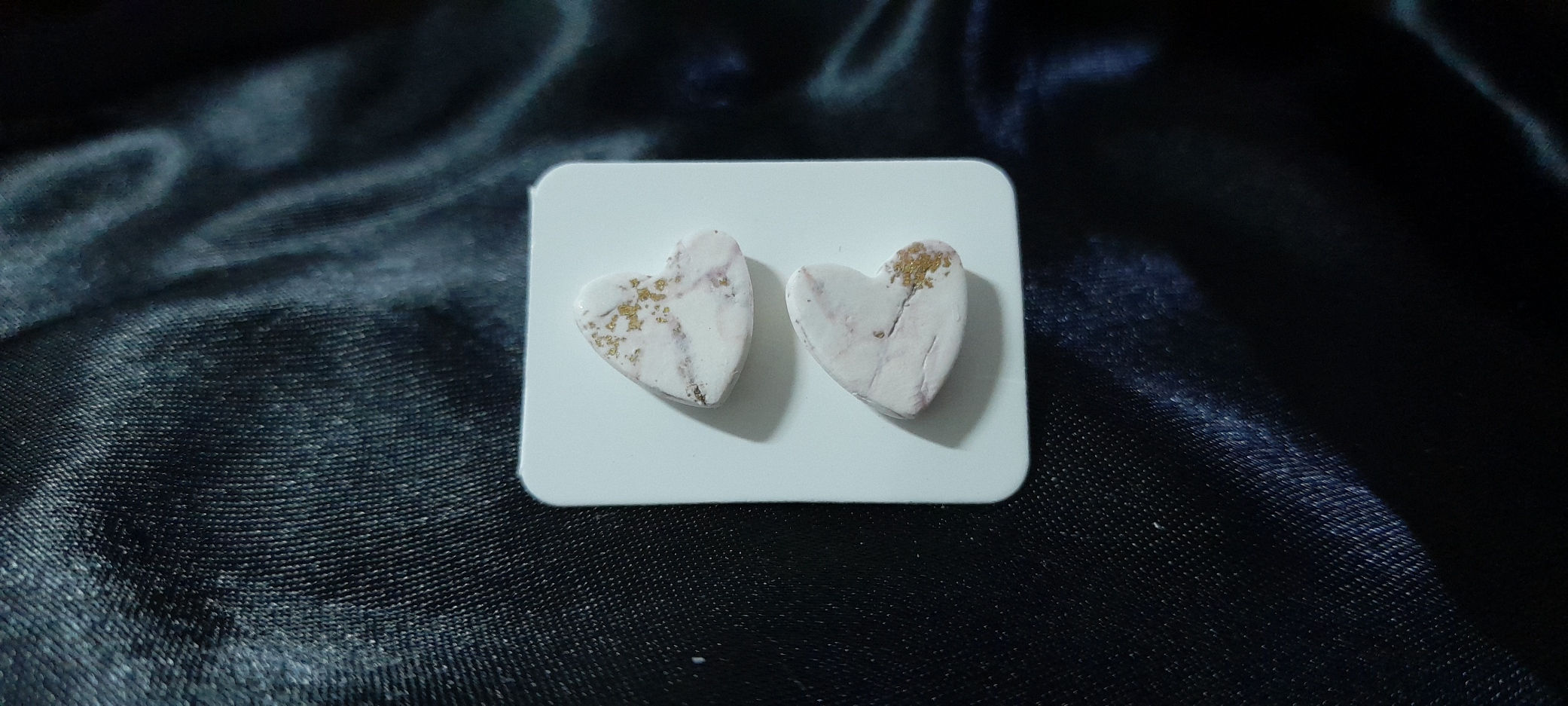 Small Stud Earrings- Elegance Hearts- 1.2cm