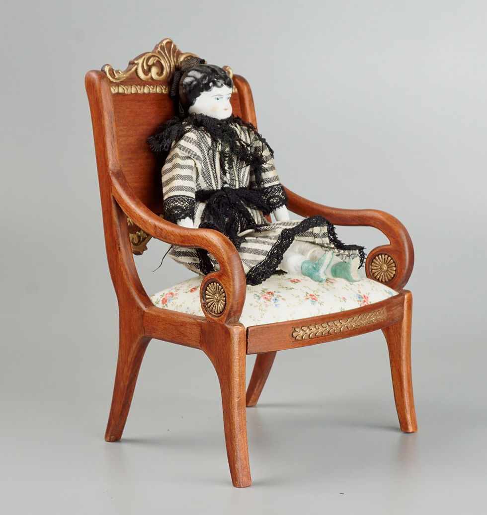 Thumbnail: HELEN chair, hard back, scale 1:3, 1:4, 1:6