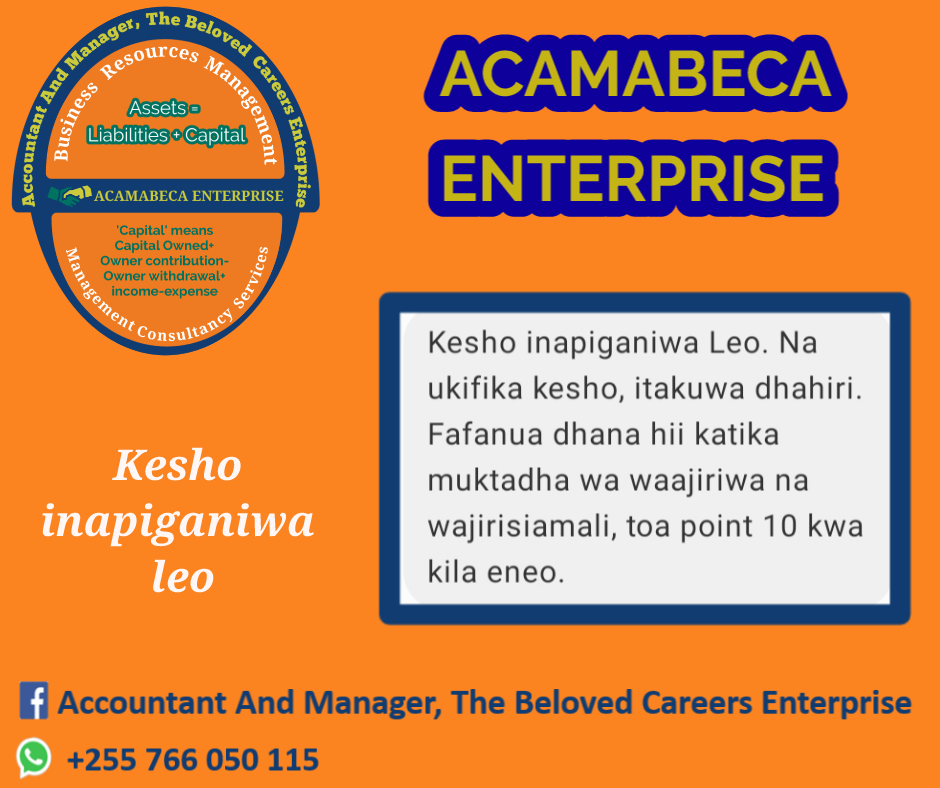 KESHO INAPIGANIWA LEO