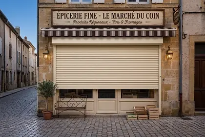 rideau métallique pour commerce rideau lames pleines