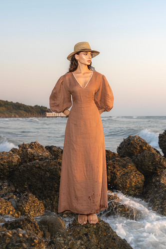 【新品未使用】plage Linen Tiere Dress LA PLAGE - LINEN EDITION | AV CLASS
