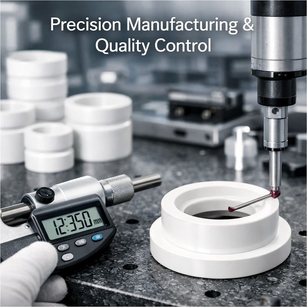 Precision Production Process of fluid control ceramic components