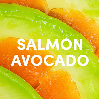 Salmon Avocado Closeup