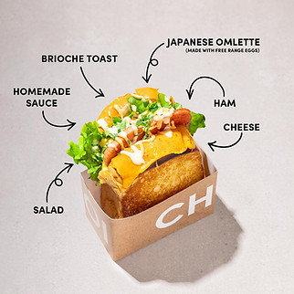 Ham & Egg Eggdrop mit Beschriftungen