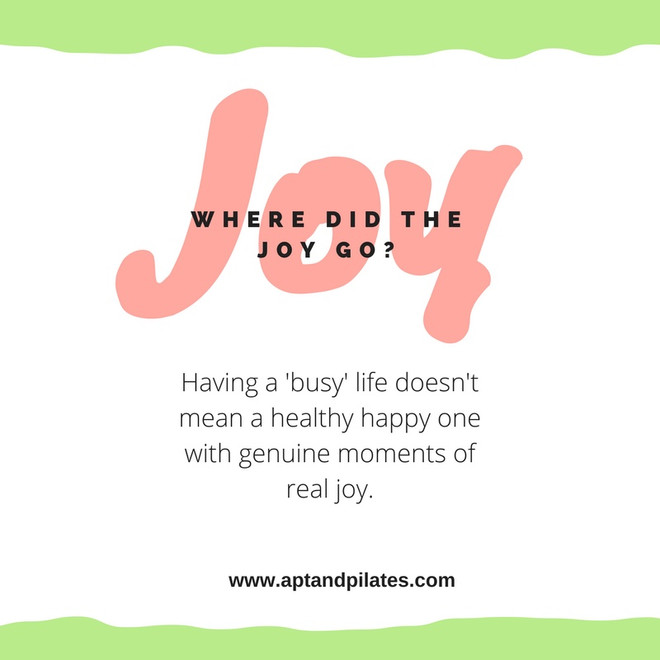 Where did the joy go?