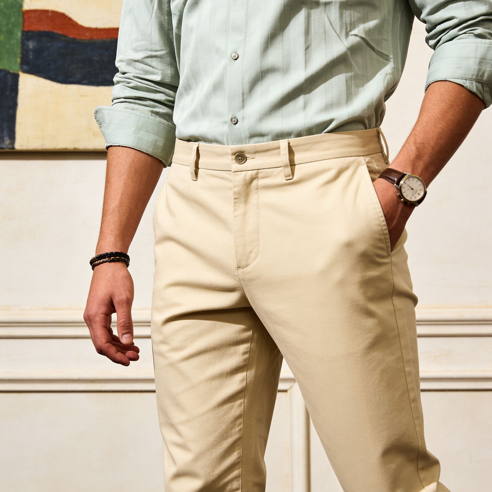 subtly striped shirt
