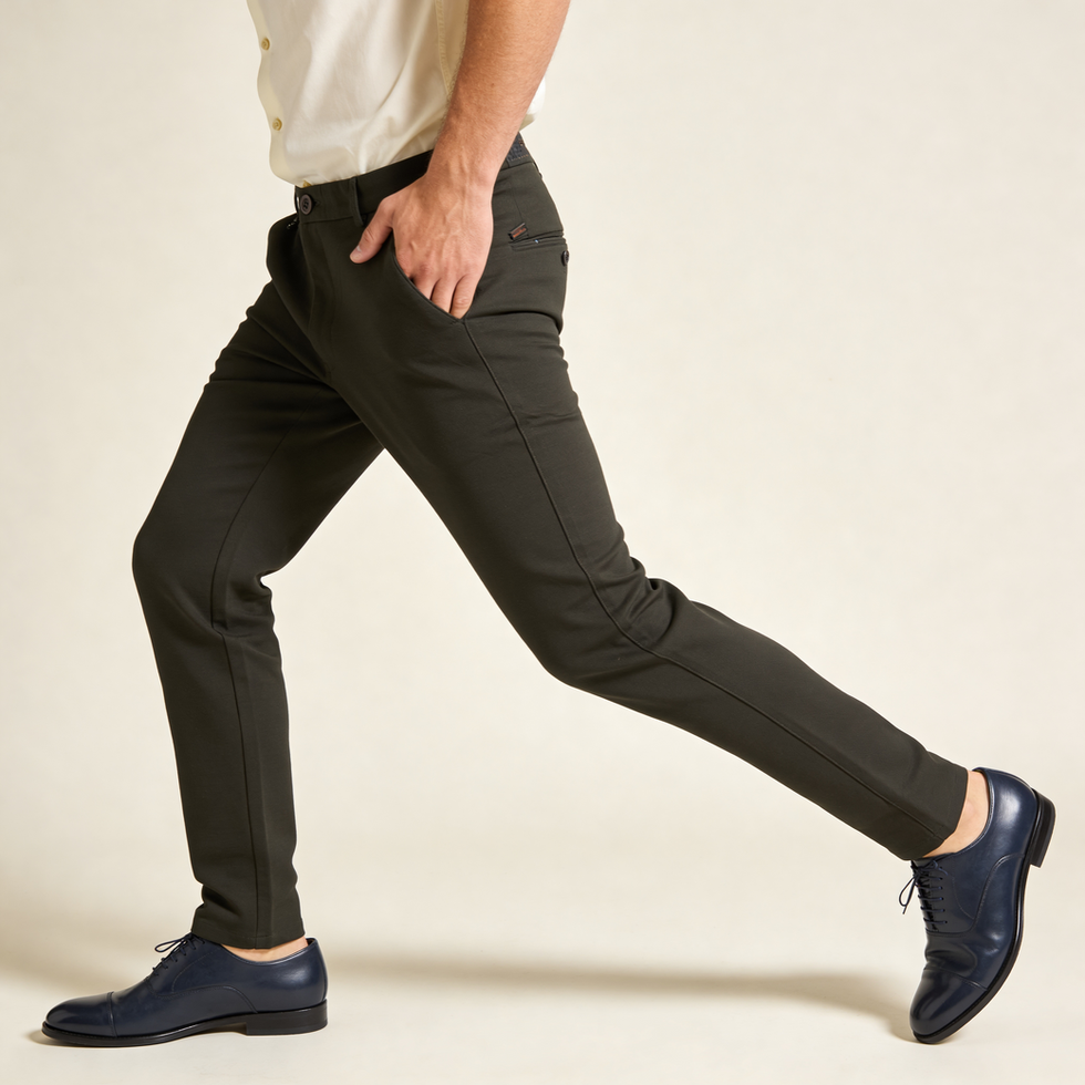 bottle green 4way lycra trouser
