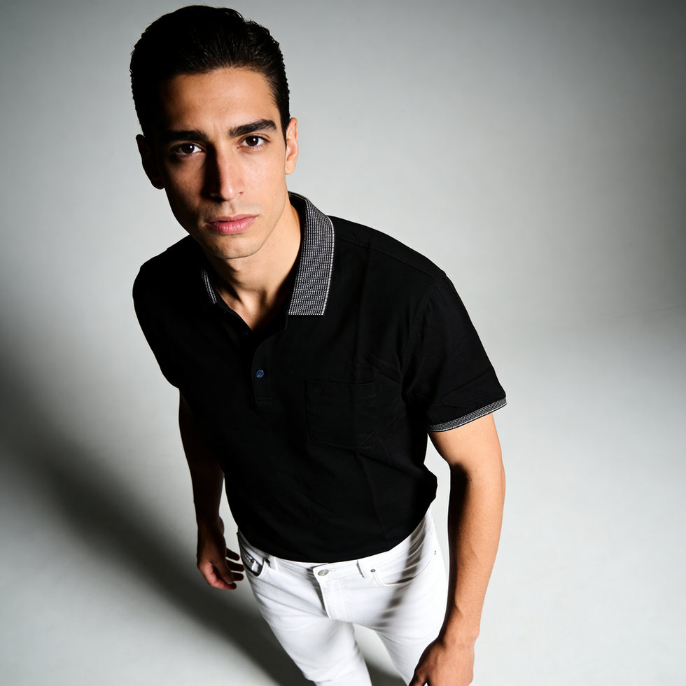 SOLID POLO TEE