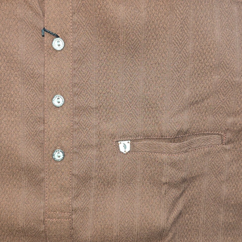 brown kurta