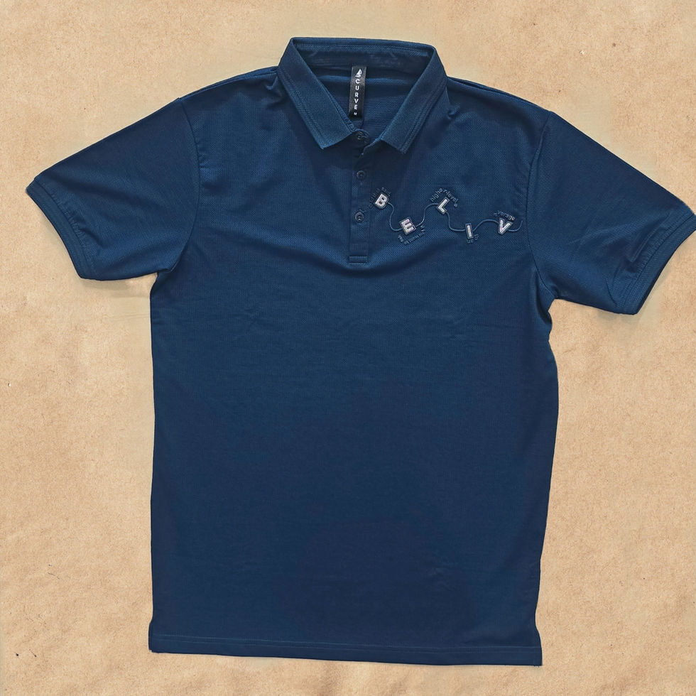 SEA BLUE POLO TSHIRT
