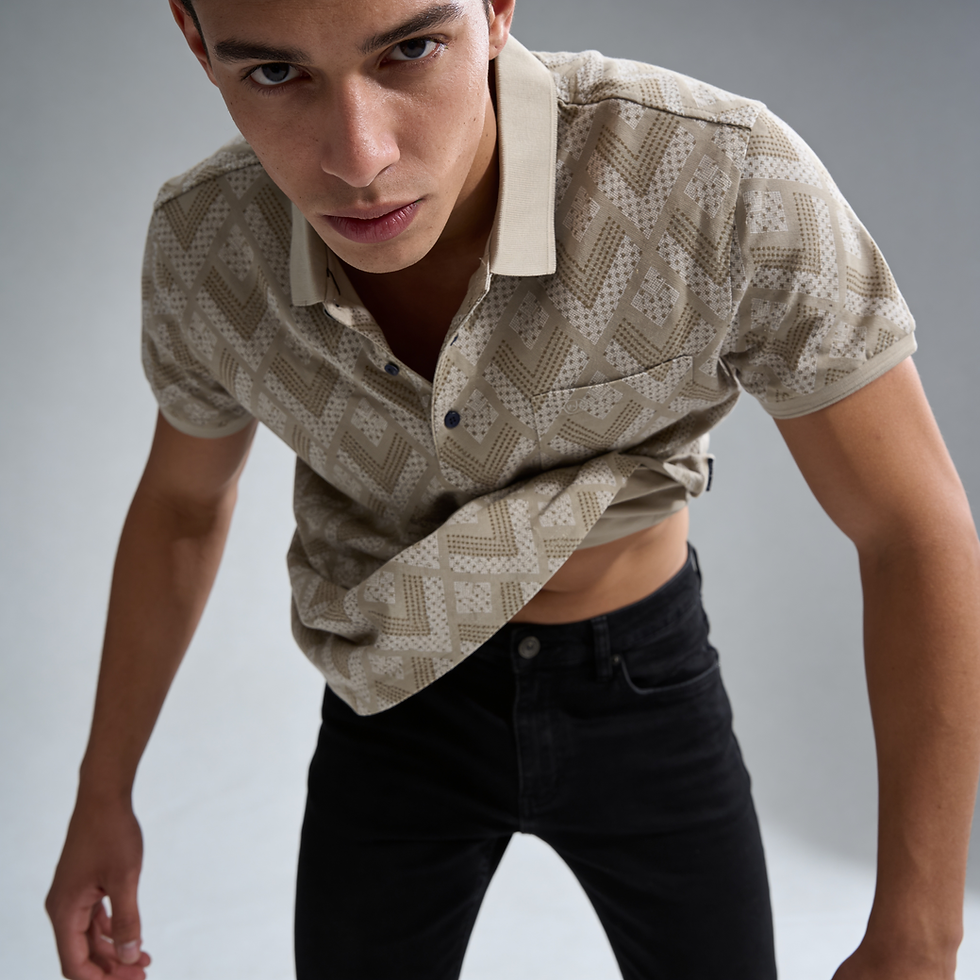 PRINTED POLO TSHIRT