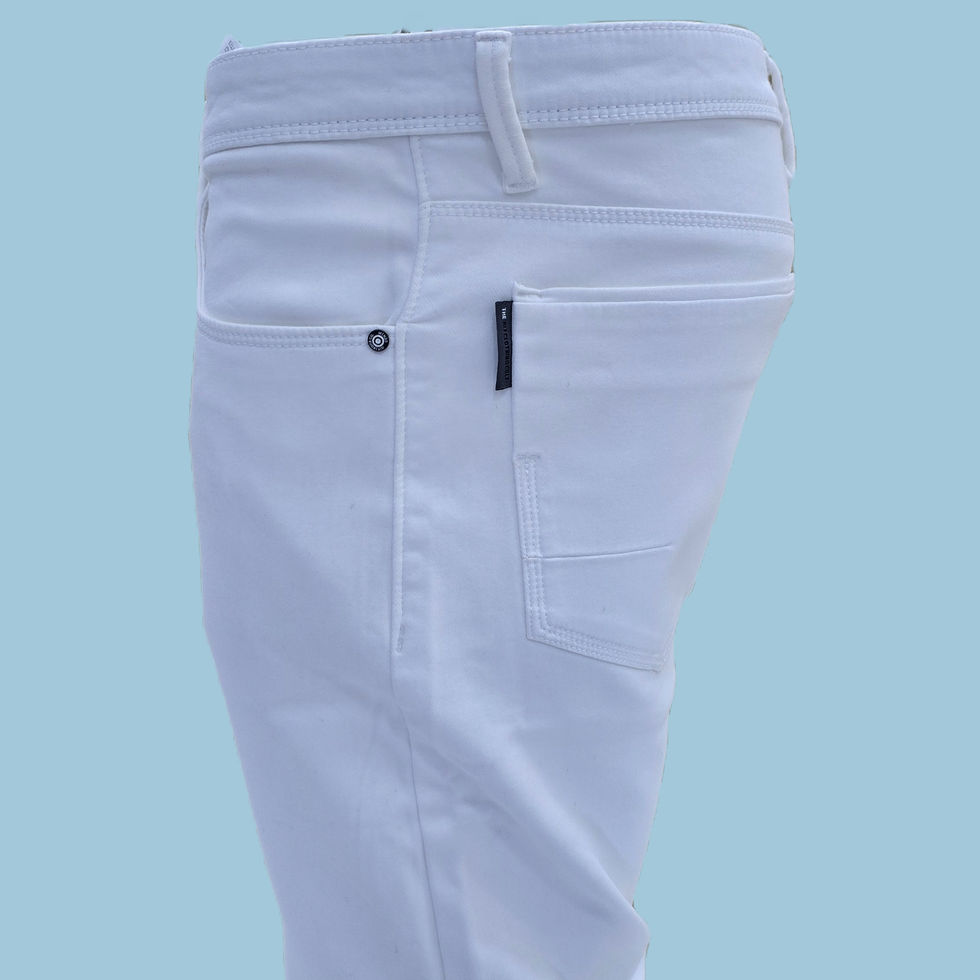 WHITE DENIM JEANS