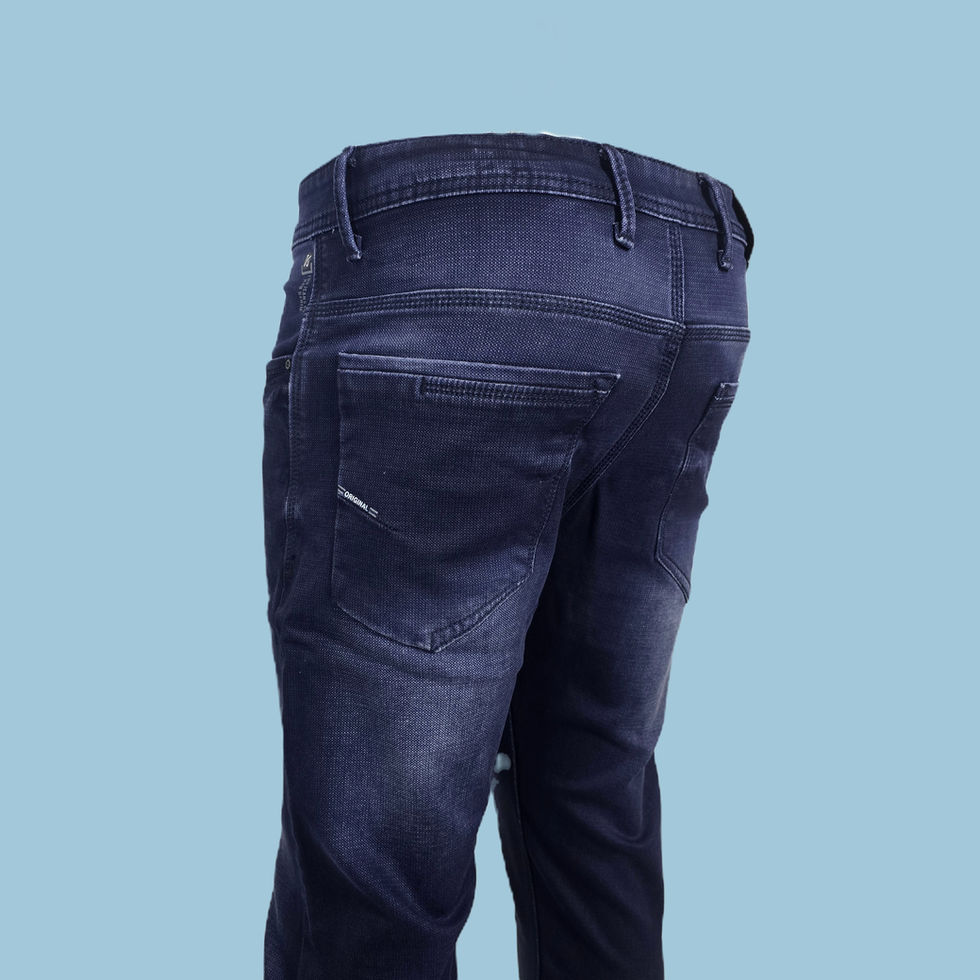 micro textured jeans