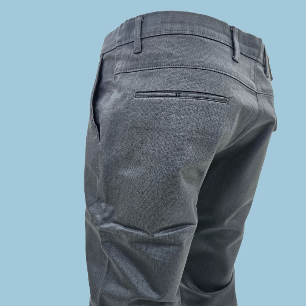 NOISE TEXTURED COTTON TROUSER