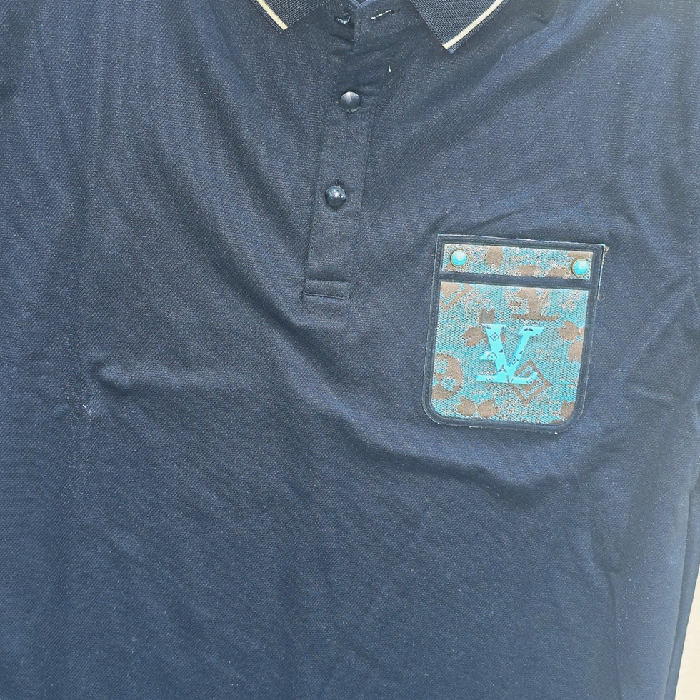 solid funky chest monogram tshirt