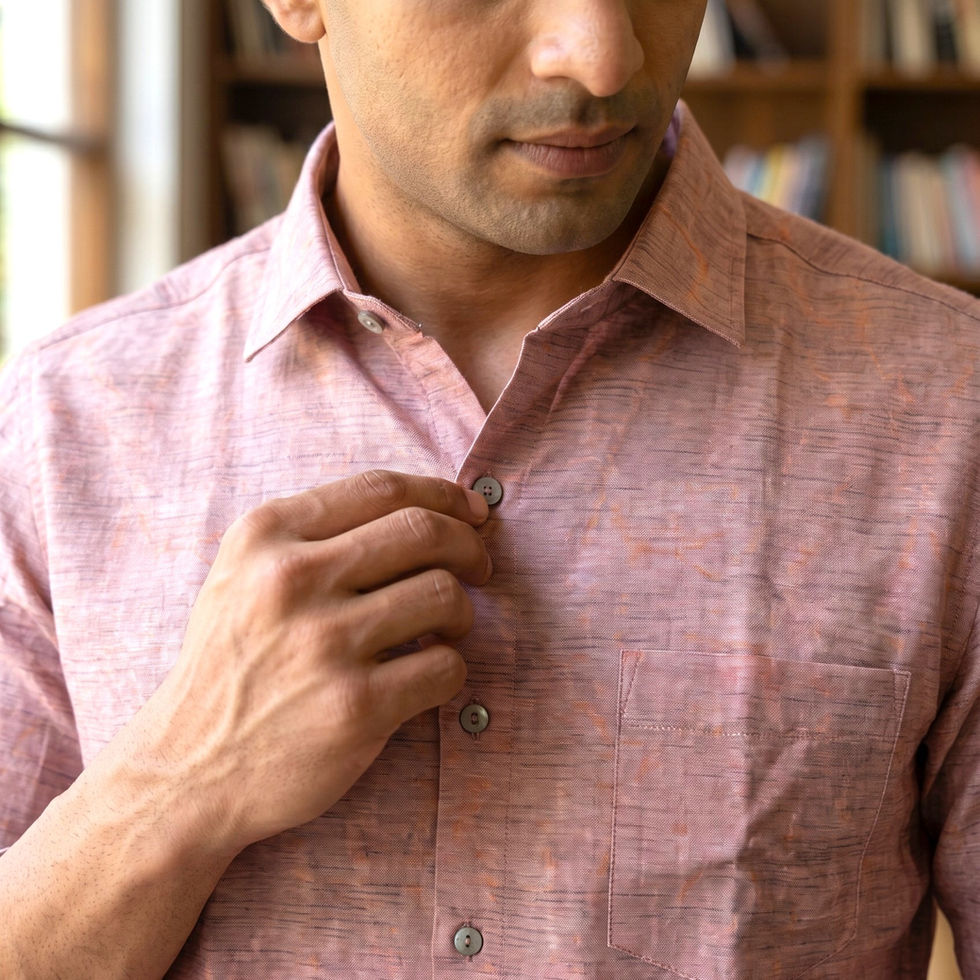 khadi textured linen