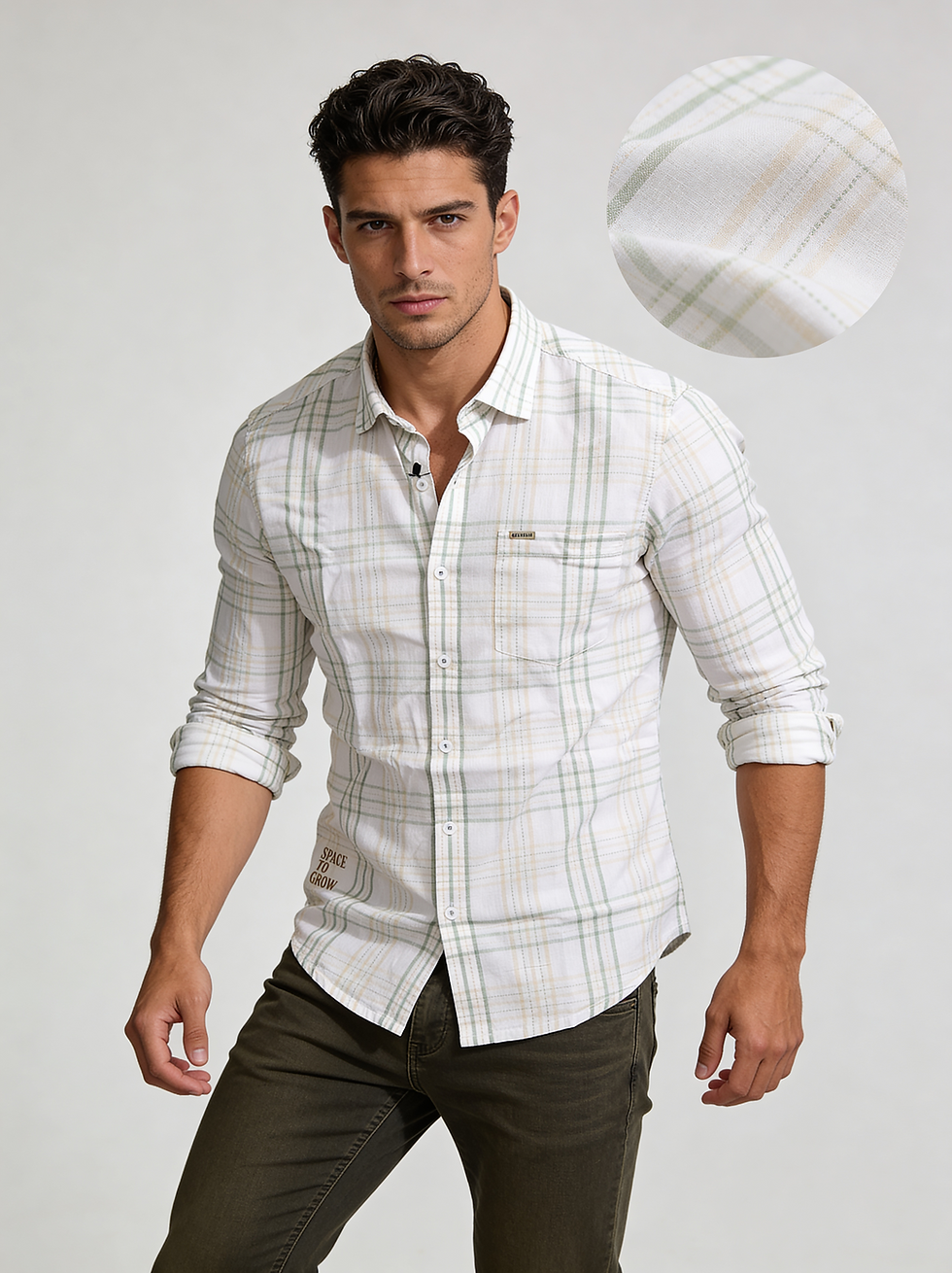 PATTERNED CHECKS SHIRT