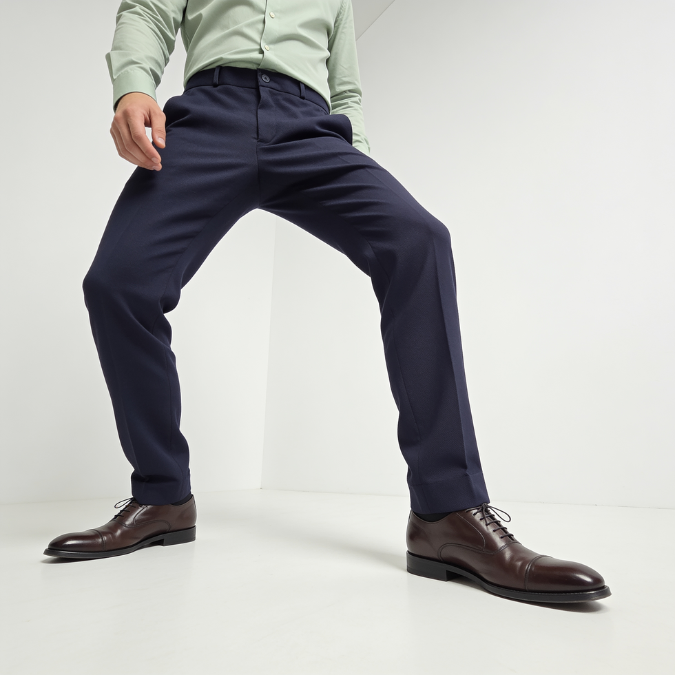 MICRO-WAFFLE KNIT STRETCH STRAIGHT FIT FORMAL PANT