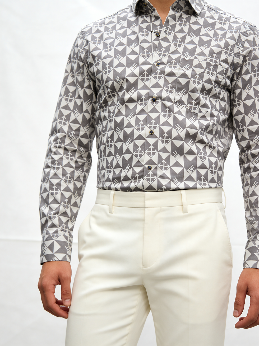 checks print shirt