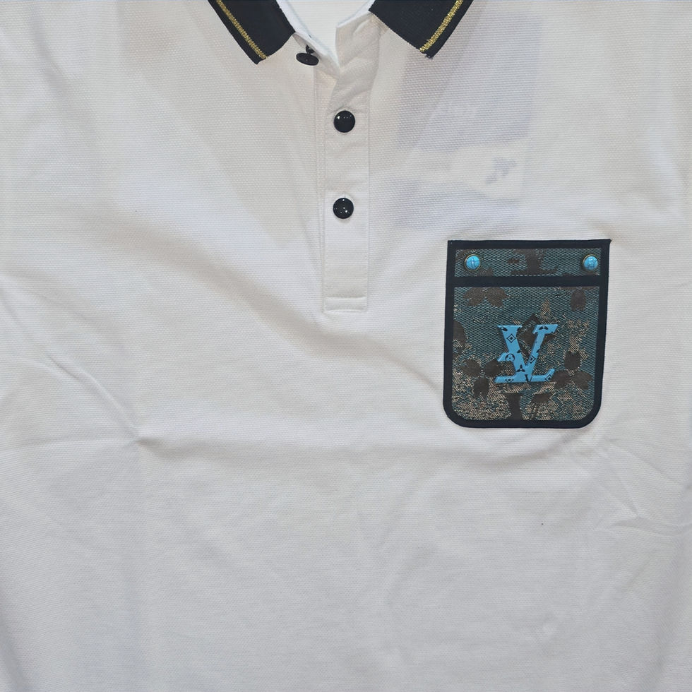 solid funky chest monogram tshirt
