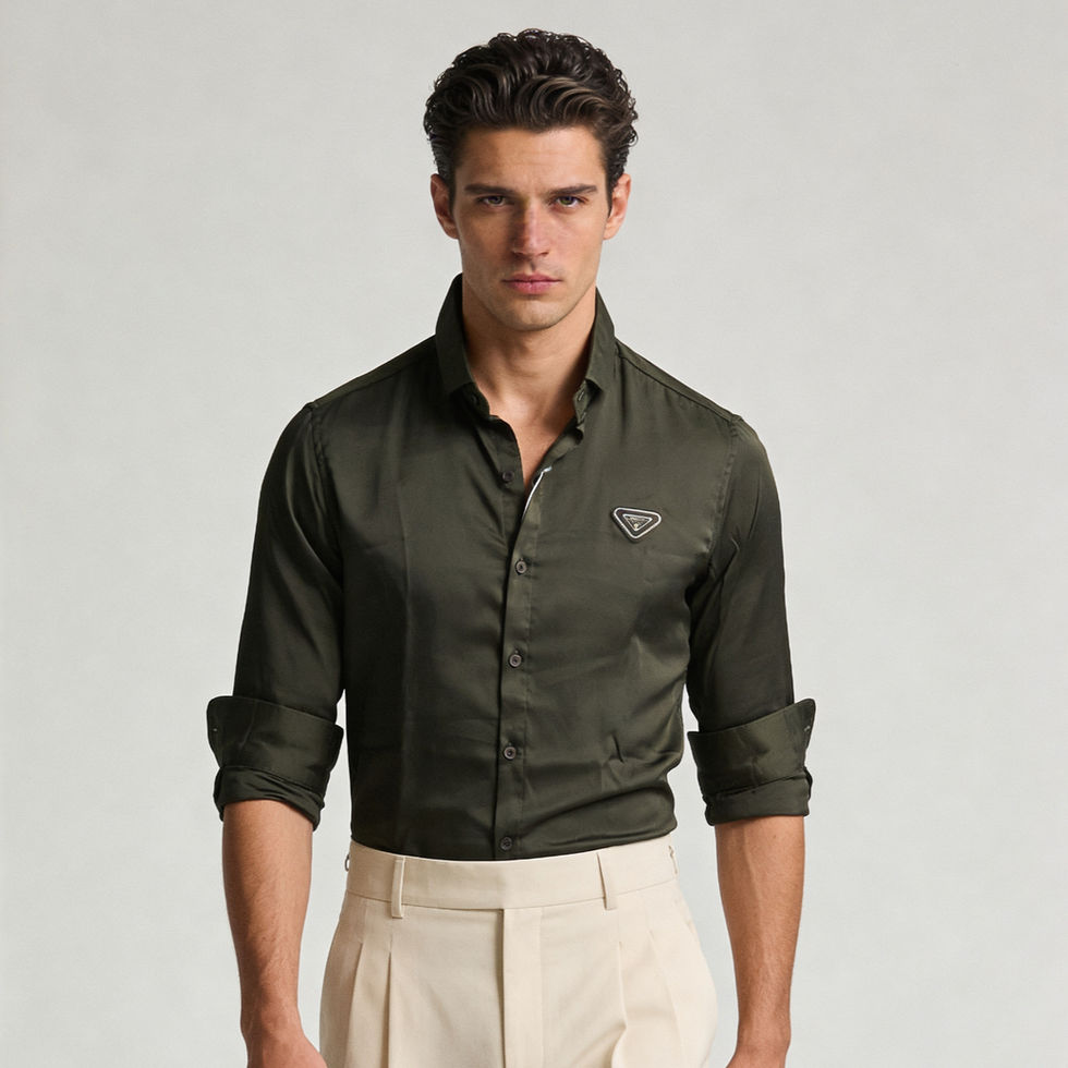 satin solid shirt