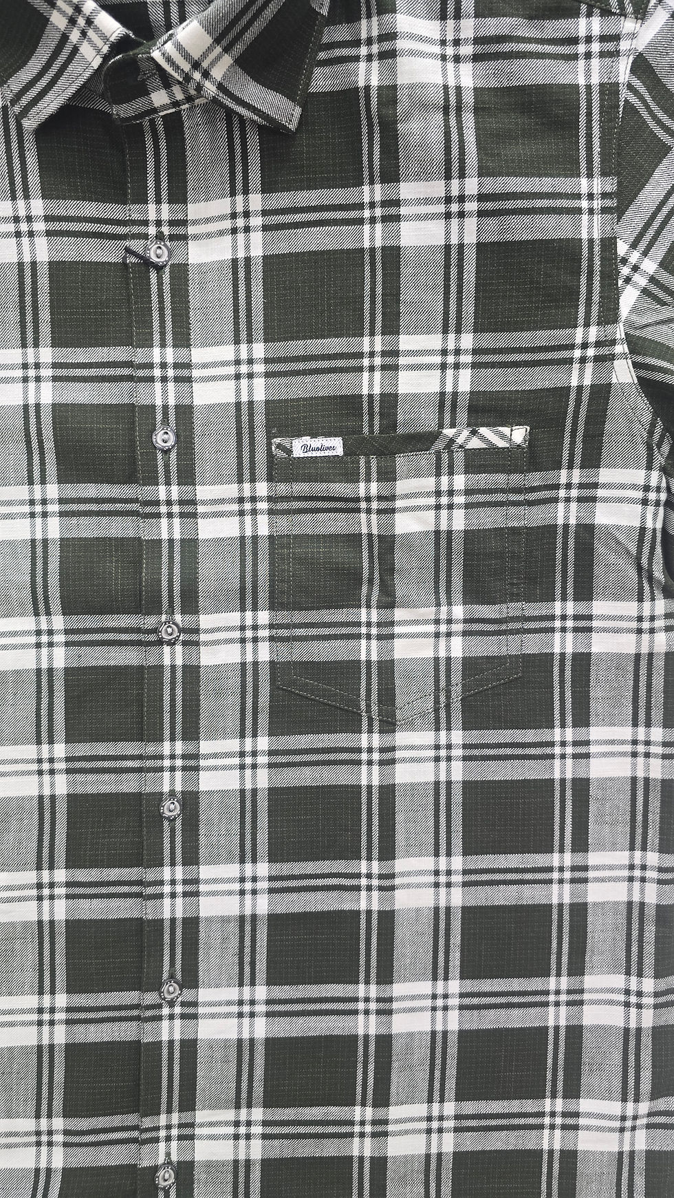 GREEN CHECKS SHIRT