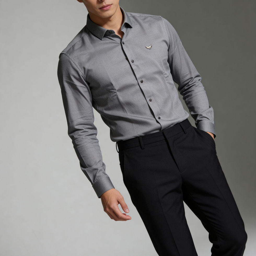 textured linen shirt