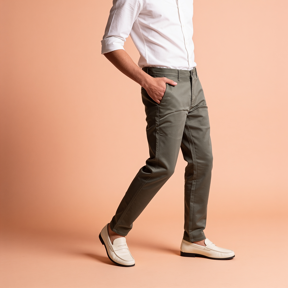 COTTON 2WAY STRETCH TROUSER