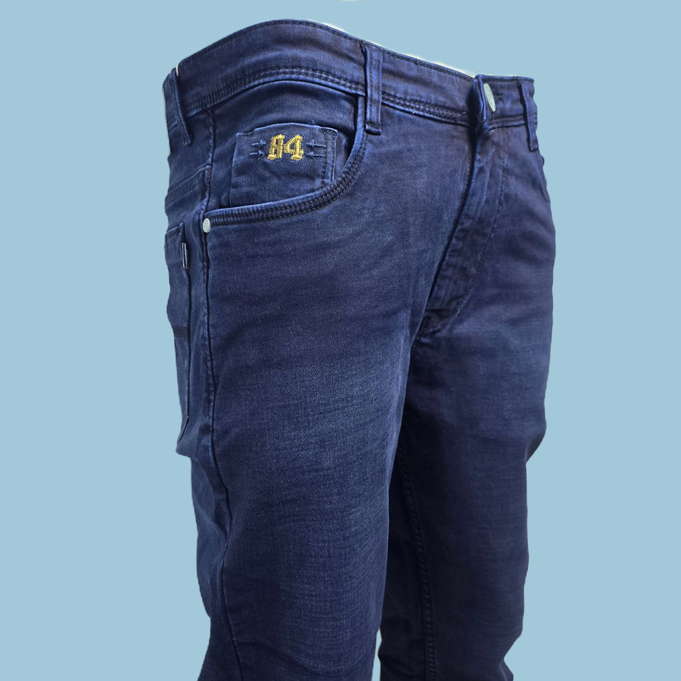 dark horizontal wash jeans