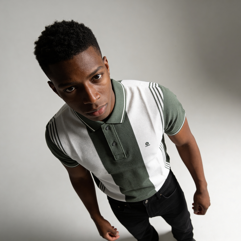 STRIPE POLO TSHIRT