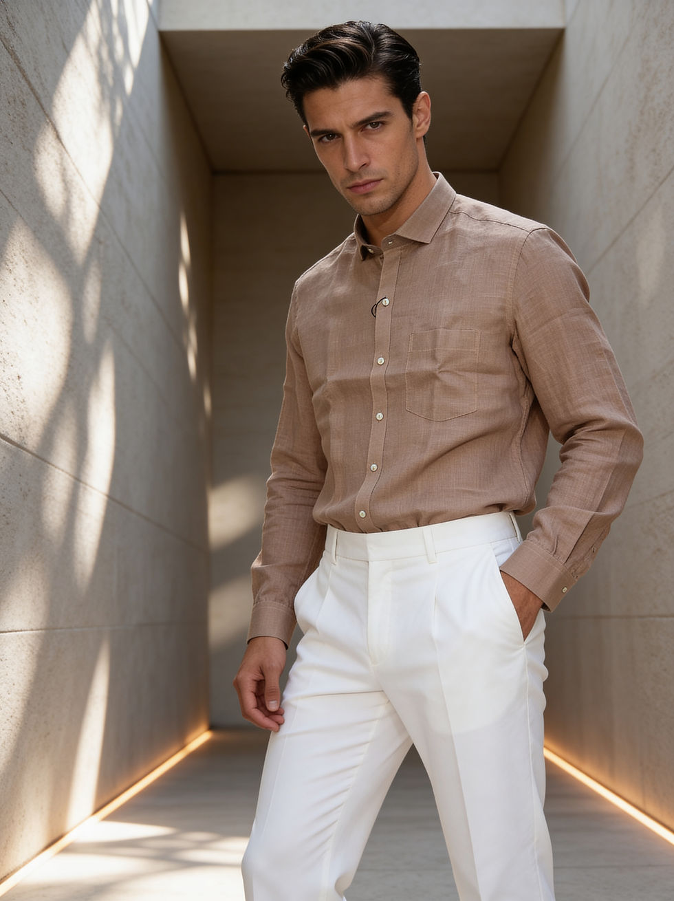 pure linen shirt