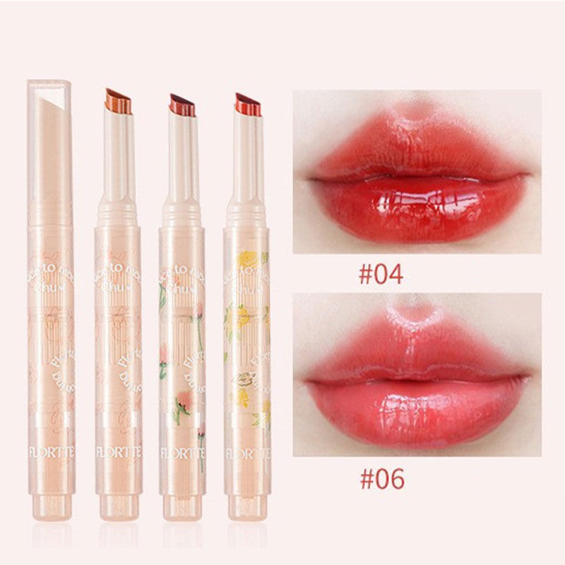 Miniatura: FLORTTE Lápiz Labial Love Stick de la Serie First Kiss con Espejo