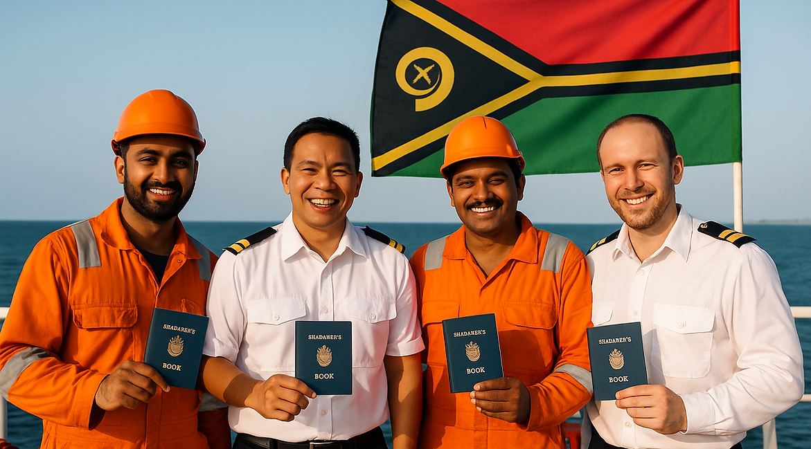 Vanuatu flag used in flag state vessel registration and STCW endorsements