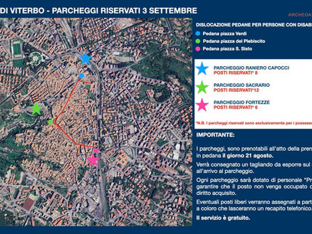 Parcheggi riservati per Santa Rosa