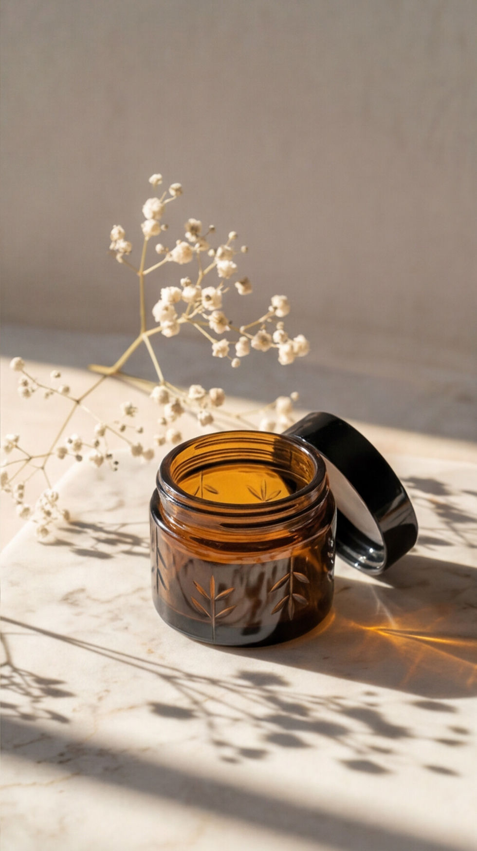 Miniature : Pot en verre gravé TAKE ouvert pour crème faite maison