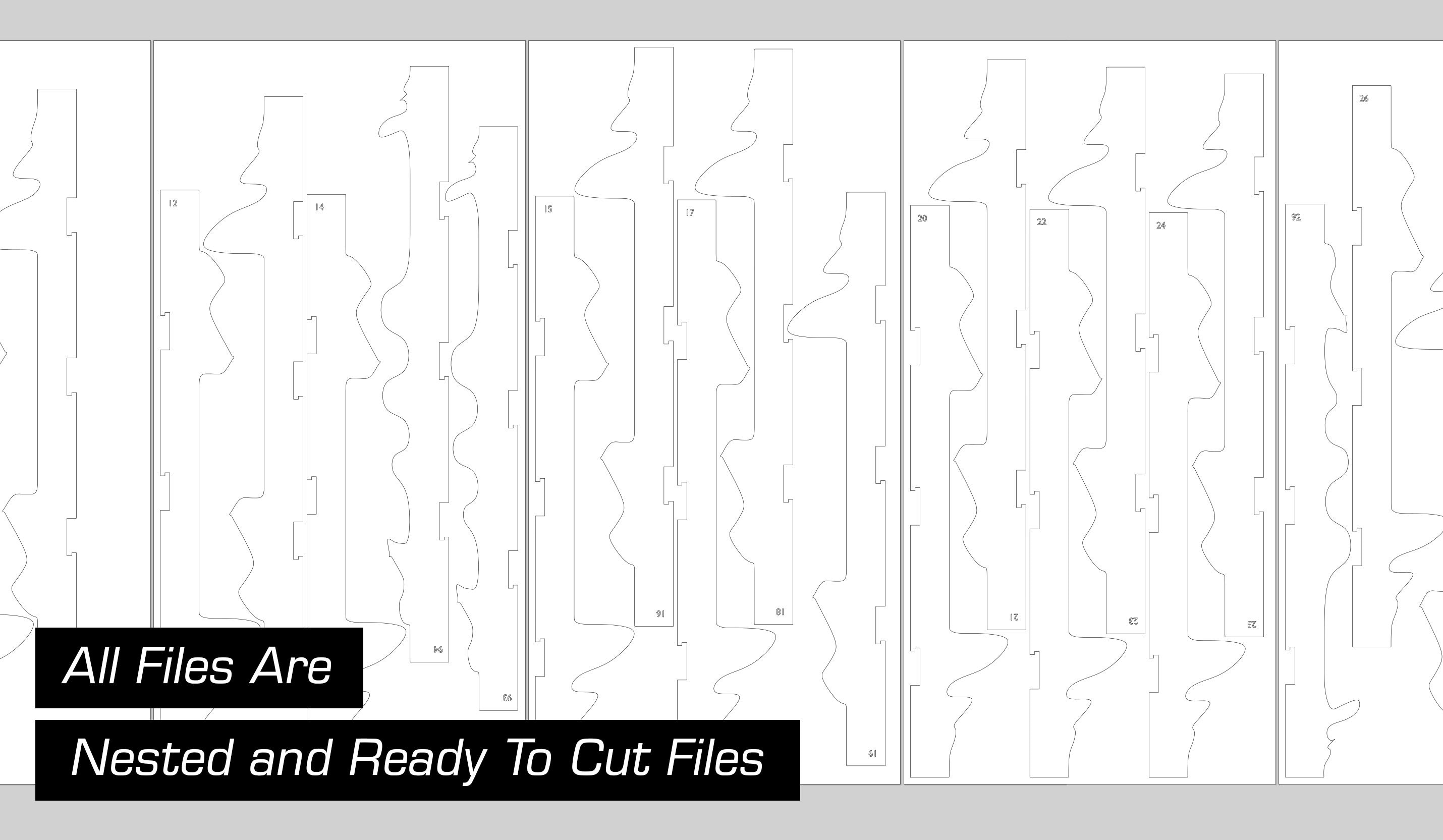 Modern Parametrik Ahşap Duvar Dekoru CNC Dosyası SKU1672100498