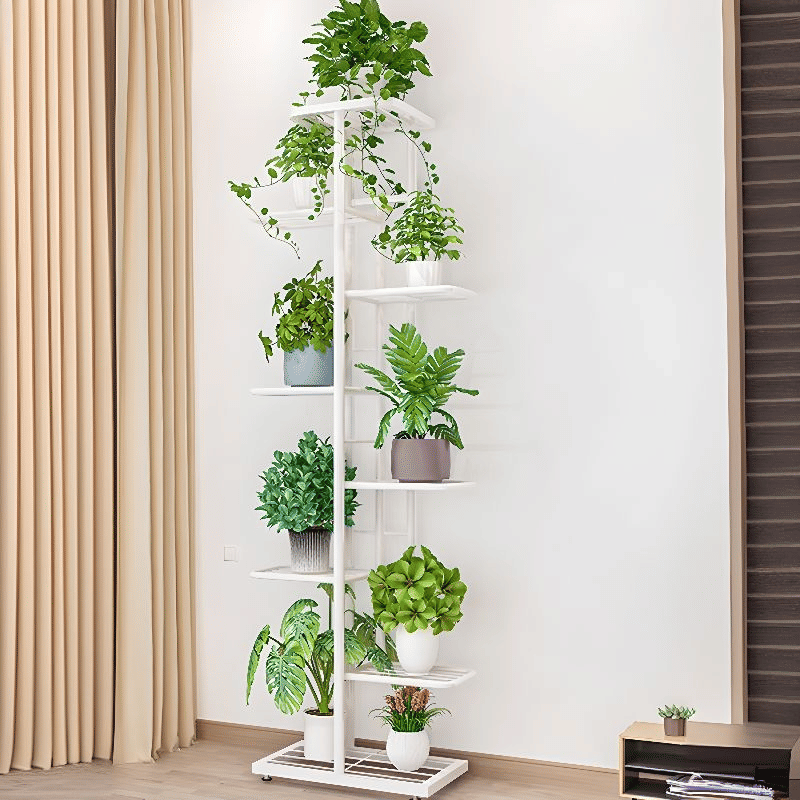 Modern Metal Çok Katlı 8 Raflı Bitkilik Çiçeklik SKU6656075