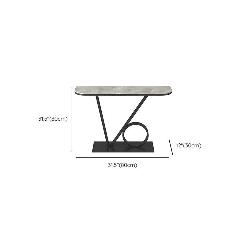 Küçük resim: DRS-02 Modern Dikdörtgen Konsol Masa MDF Metal Ayaklı