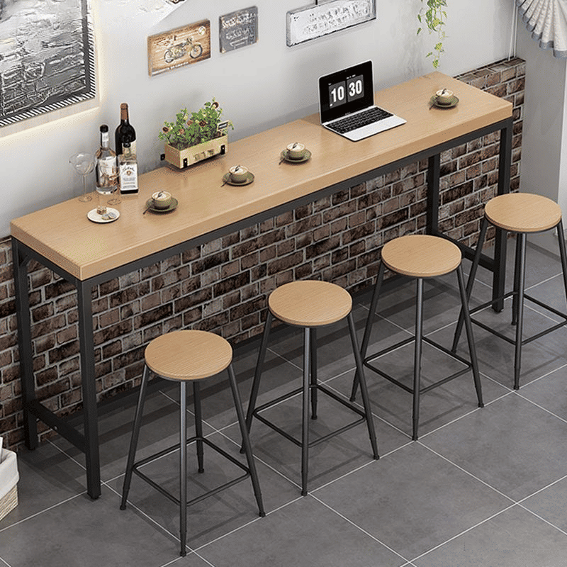 Modern Ahşap Dikdörtgen Bar Masası SKU7397956