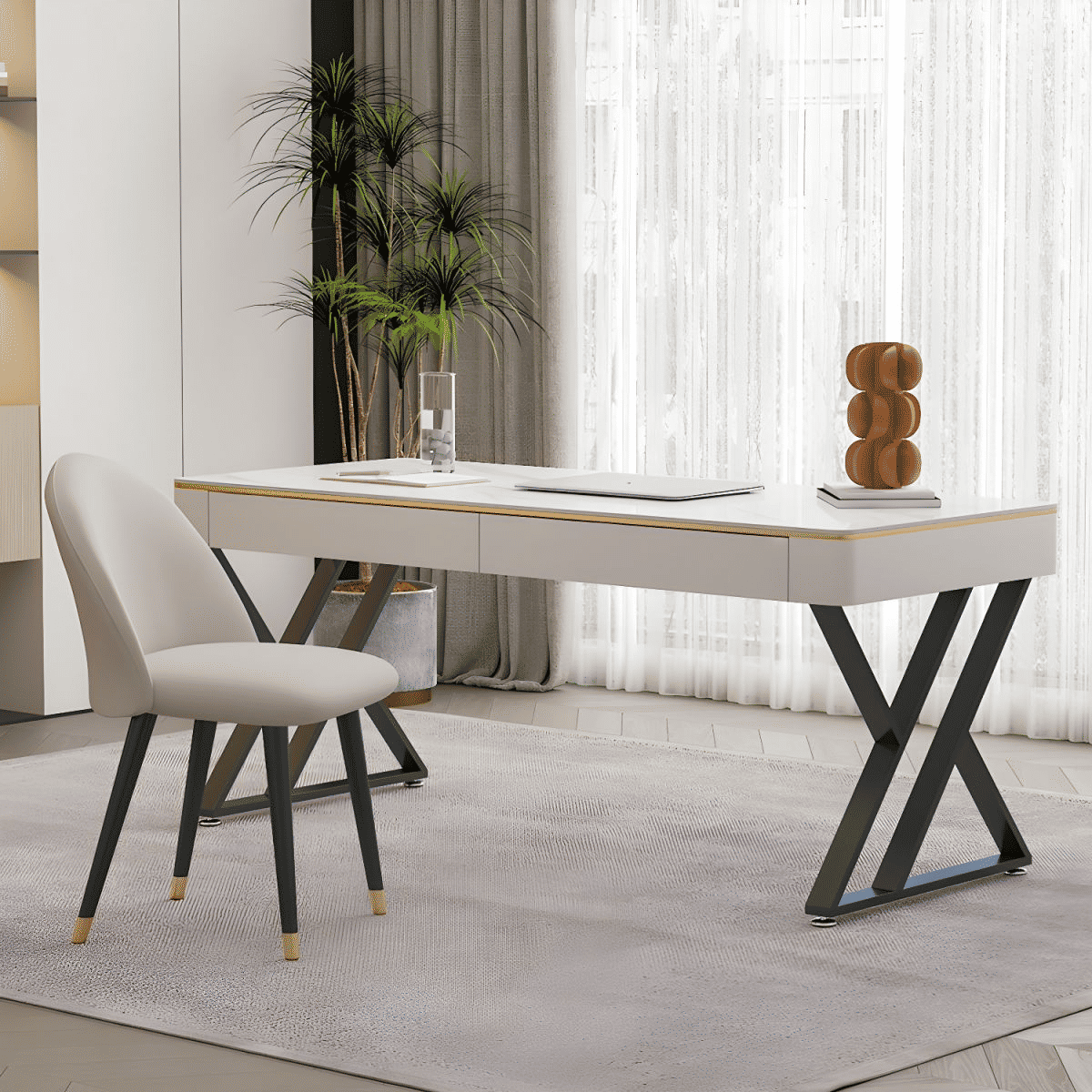 KC-0249 Metal Çalışma Masası Modern Tasarım Ofis Masası