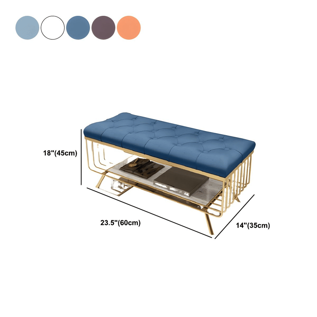 Lüks Metal Giriş Bankı Puf SKU2854145