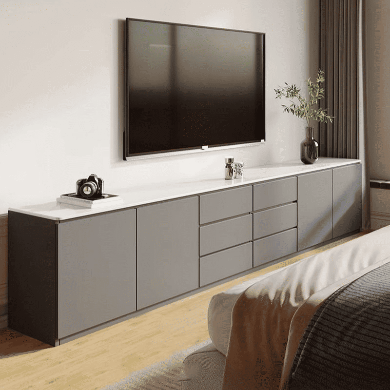 Küçük resim: KTV-019 Modern Dikdörtgen TV Sehpası Ahşap Çekmeceli Dolaplı