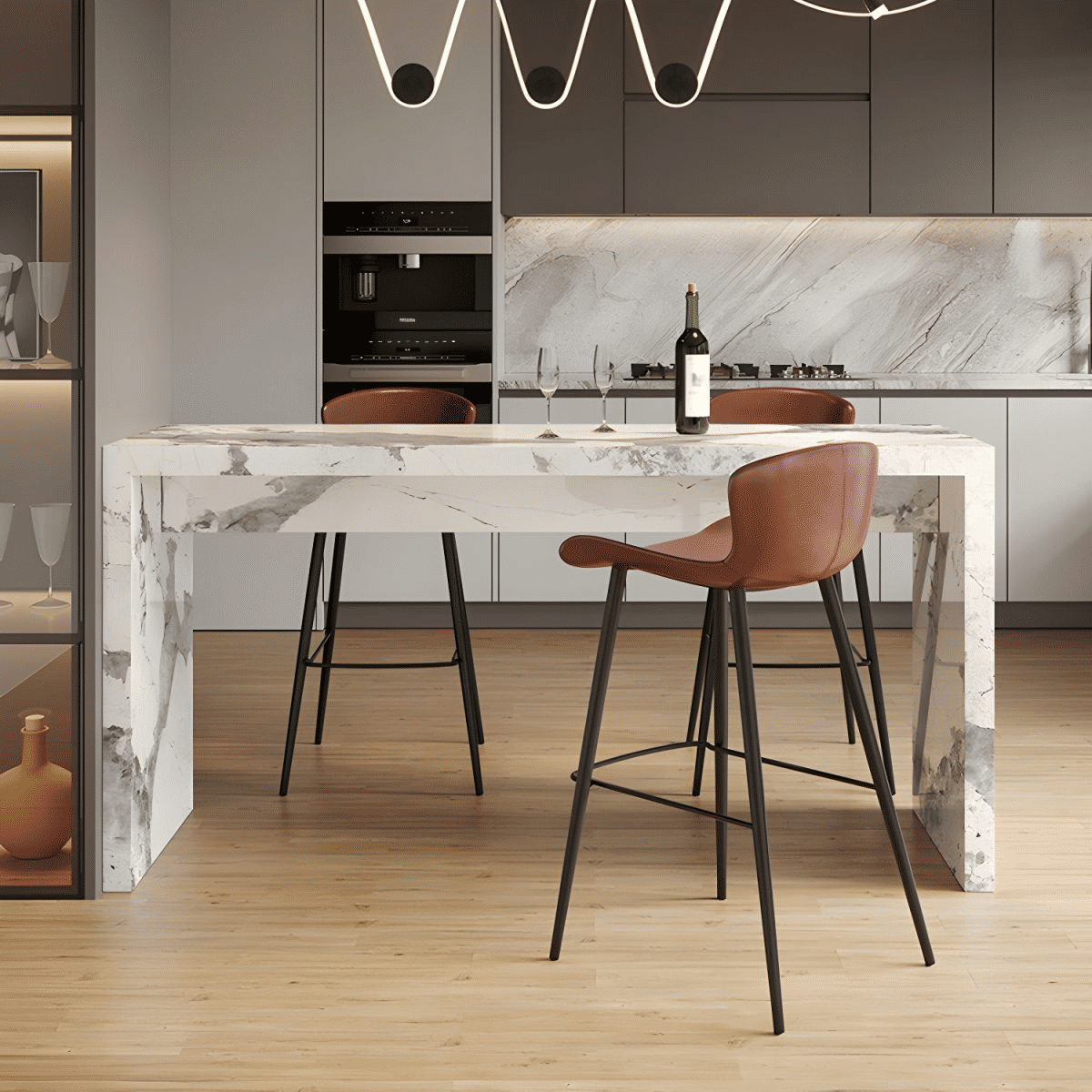 Modern Mermer Bar Masası SKU2876697
