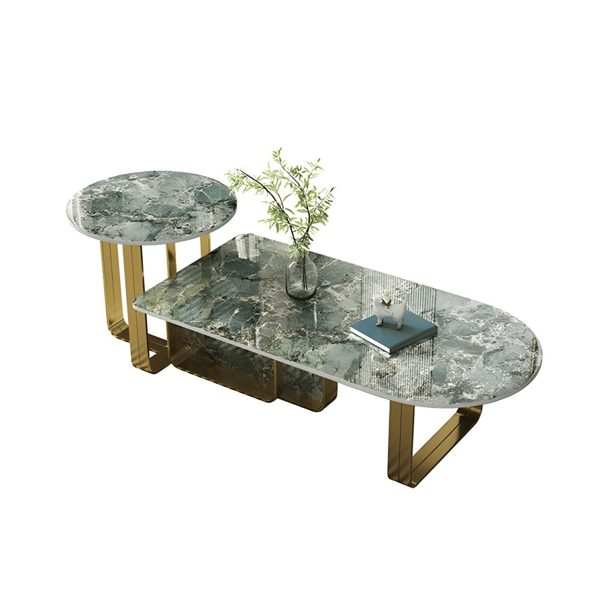 Modern Oval Taş Sehpa SKU5355091