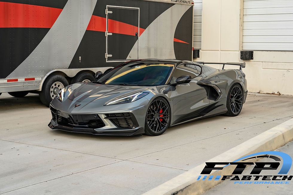 Thumbnail: Fabtech C8 Exposed Carbon Fiber  5VM  Sideskirts