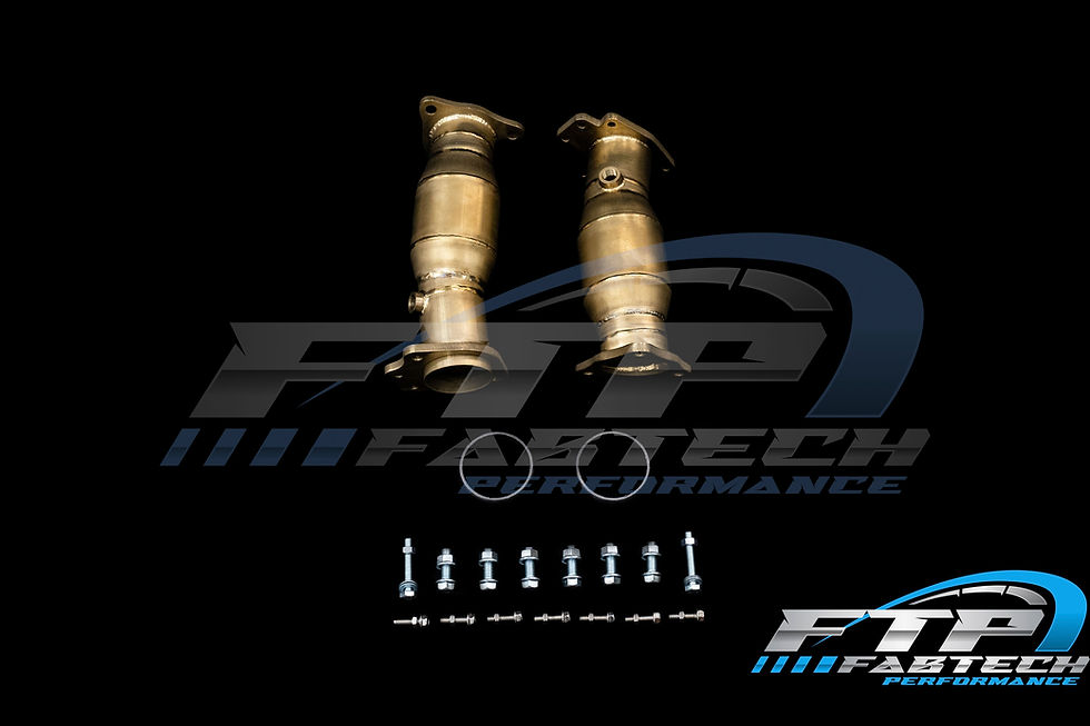 Thumbnail: FABTECH C8 CORVETTE HIGH FLOW CATS T1 TITANIUM GOLD