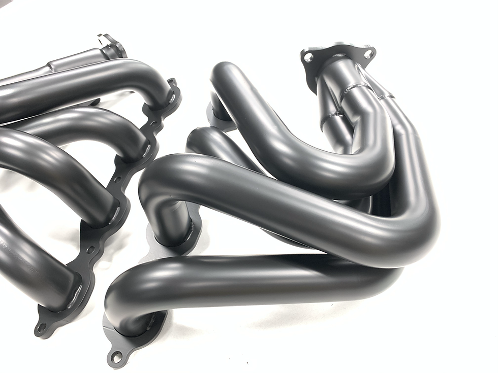 Thumbnail: Fabtech 2020+ C8 Headers Black Thermal Coated