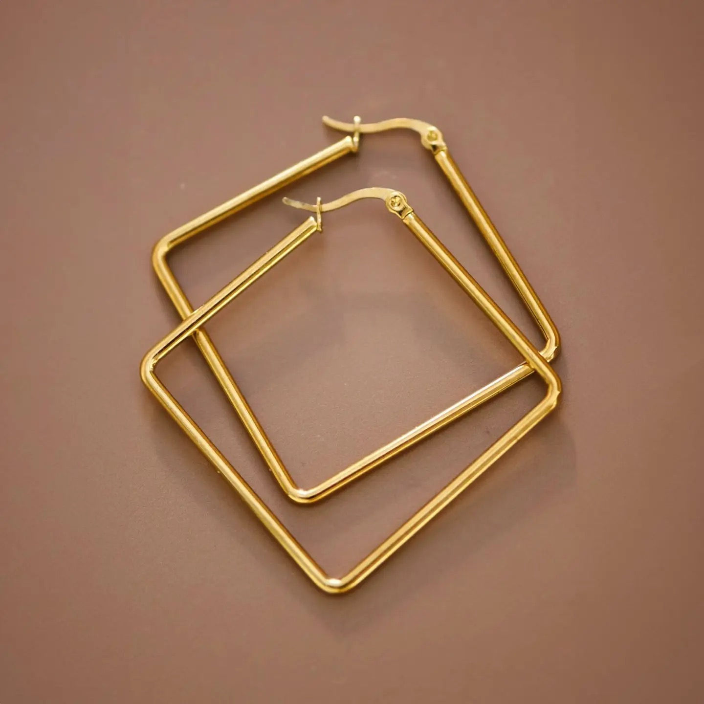 Diamond Drop Hoops